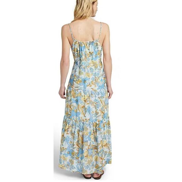 Faherty Sun Chaser Scoop Neck Sleeveless Floral Maxi Dress NWT Size Small - Picture 2 of 11